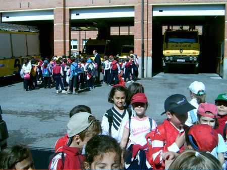Con los bomberos