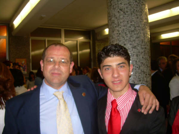 En la graduaci�n