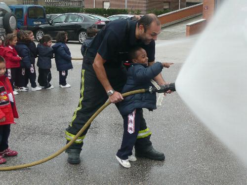 Con los Bomberos