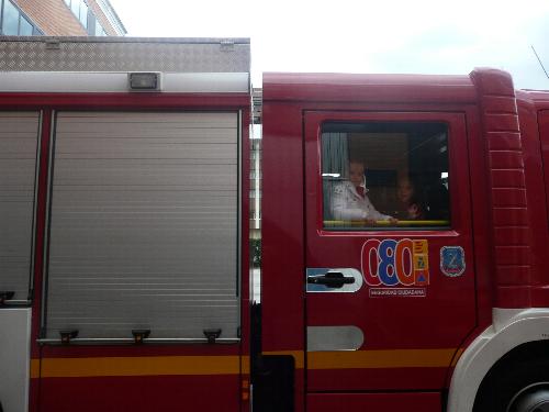 Con los Bomberos