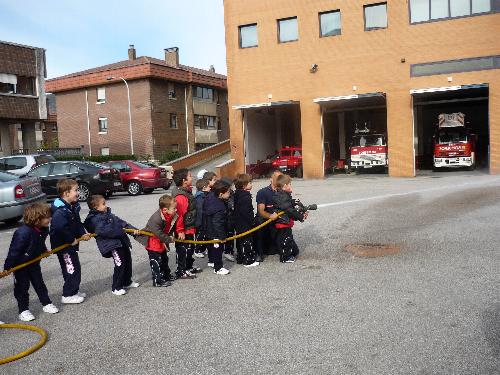Con los Bomberos