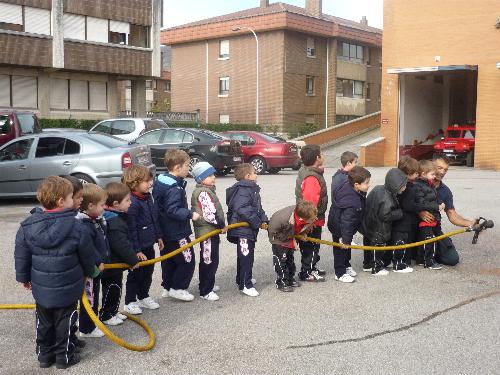 Con los Bomberos