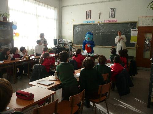 Pupi en el cole