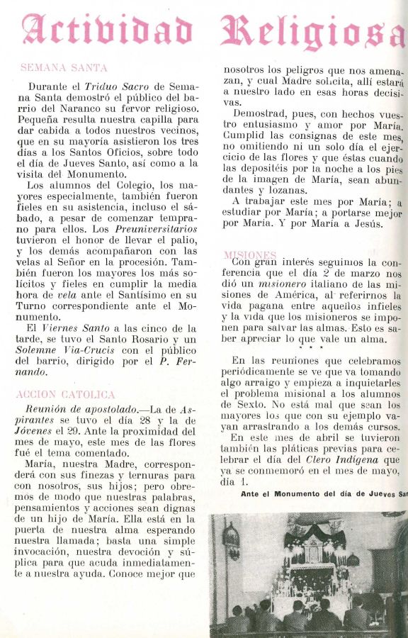 Memoria Escolar