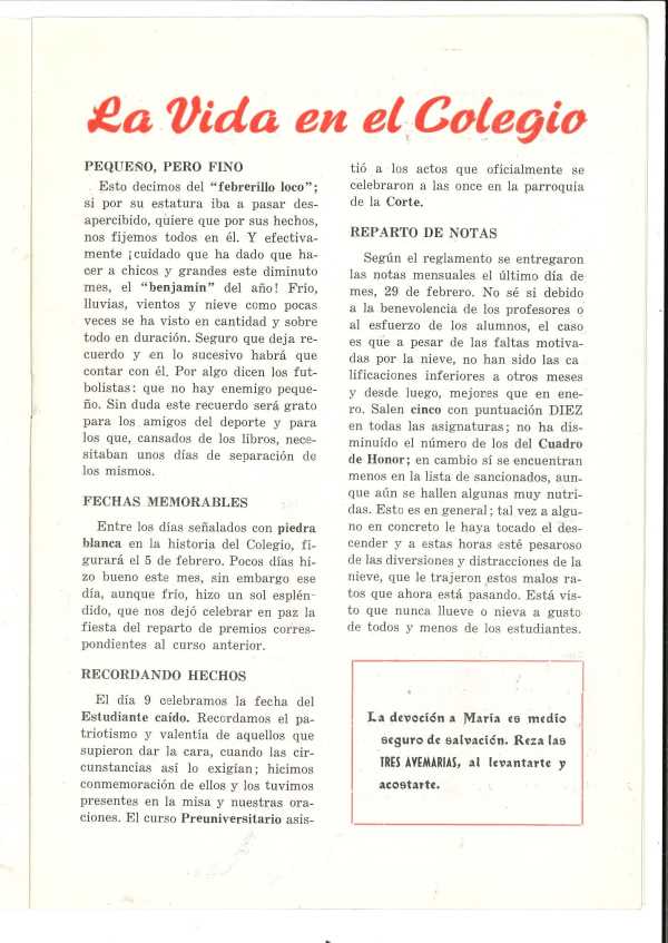 Memoria Escolar