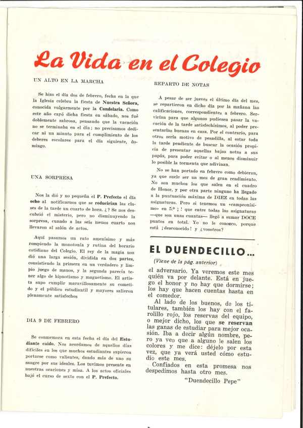 Memoria Escolar
