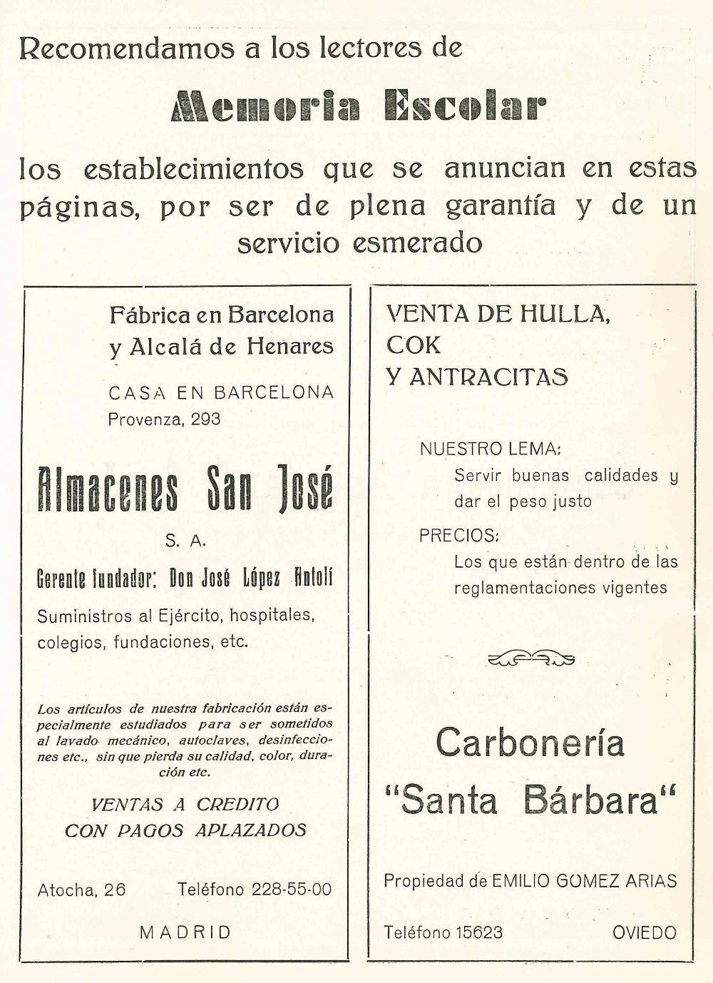 Memoria Escolar