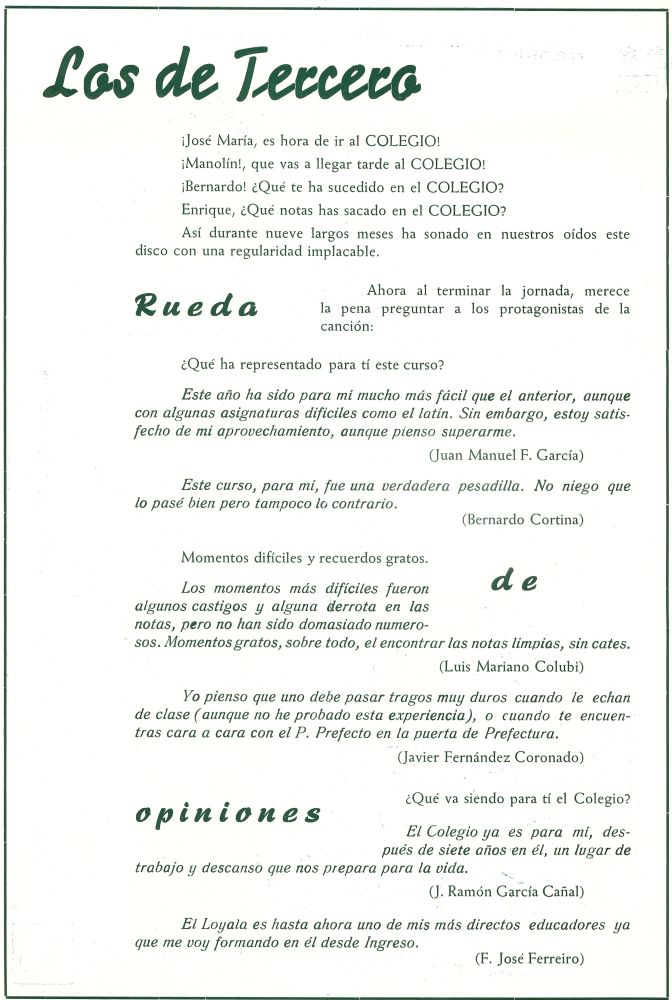 Memoria Escolar